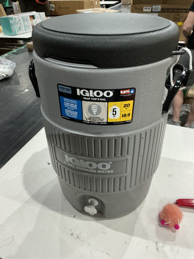 Condition photo showing New/Like New for igloo sports cooler | insulated beverage dispenser with spout |portable handwashing station grey 5 gallon