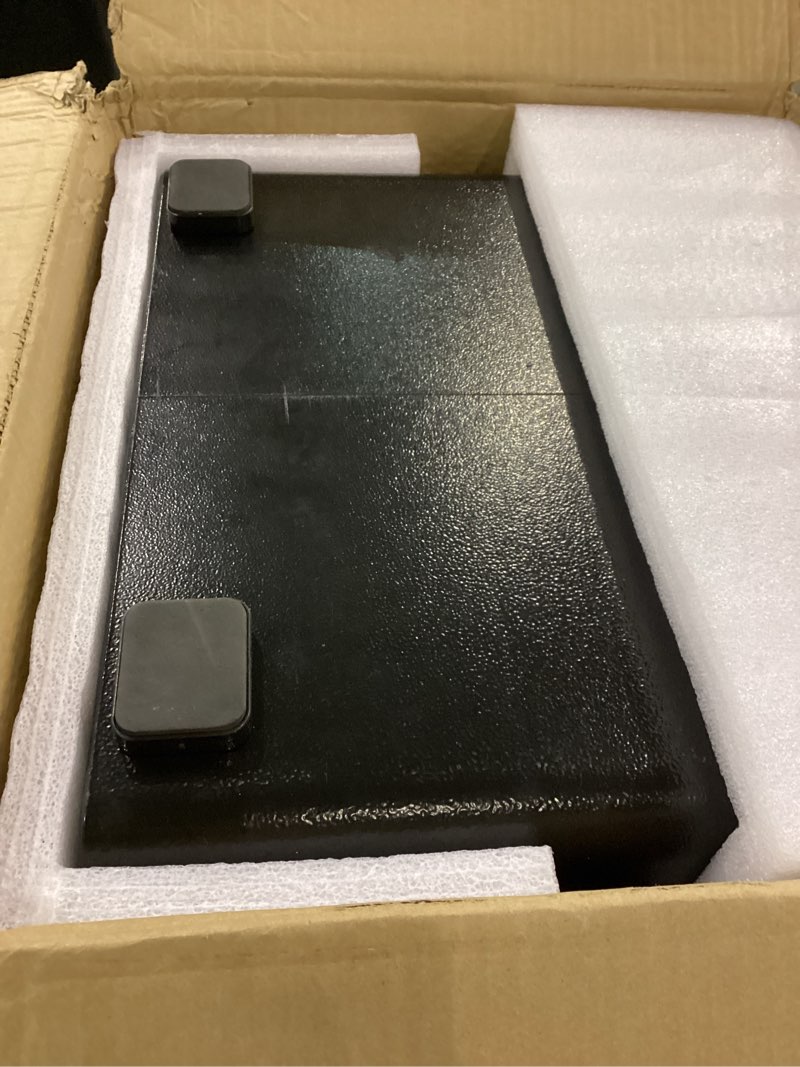 Condition photo showing New/Like New for BONANO Fireproof Safe Box, 2.0 Cub Home Safe Fireproof Waterproof with Mute Function & Touch Screen Keypad, Money Safe with Removable Shelf & Led Light, Wall or Floor Mounting Safe for Home Office BLACK