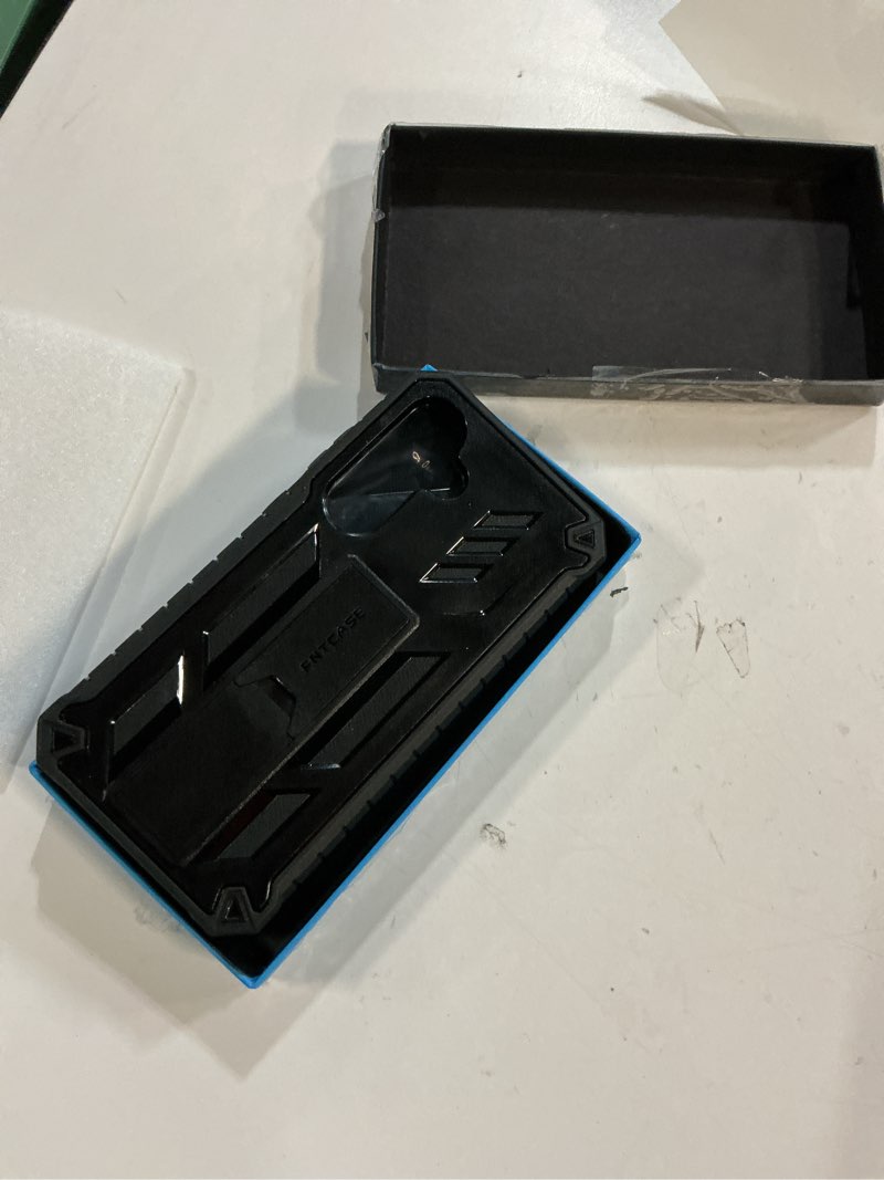 Condition photo showing Good Condition for FNTCASE for Samsung Galaxy S24 FE Case: with [Built-in Screen Protector & Kickstand] [Military-Grade Drop Protection] Heavy Duty Protective Full Body Shockproof TPU Phone Cover Black Black for Galaxy S24 FE 6.7 inch