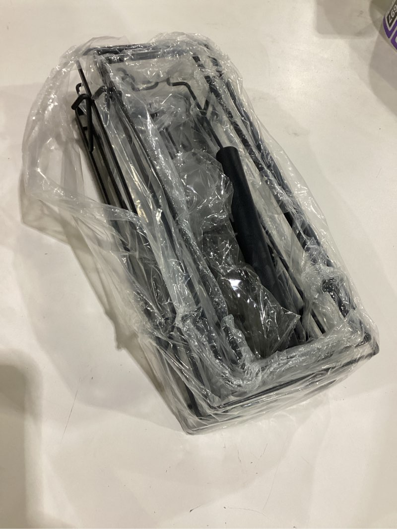 Condition photo showing Good Condition for 3 tier hanging shower head caddy, adjustable hanging shower caddy over showerhead, no drilling handing racks rustproof for bathroom shampoo soap storage