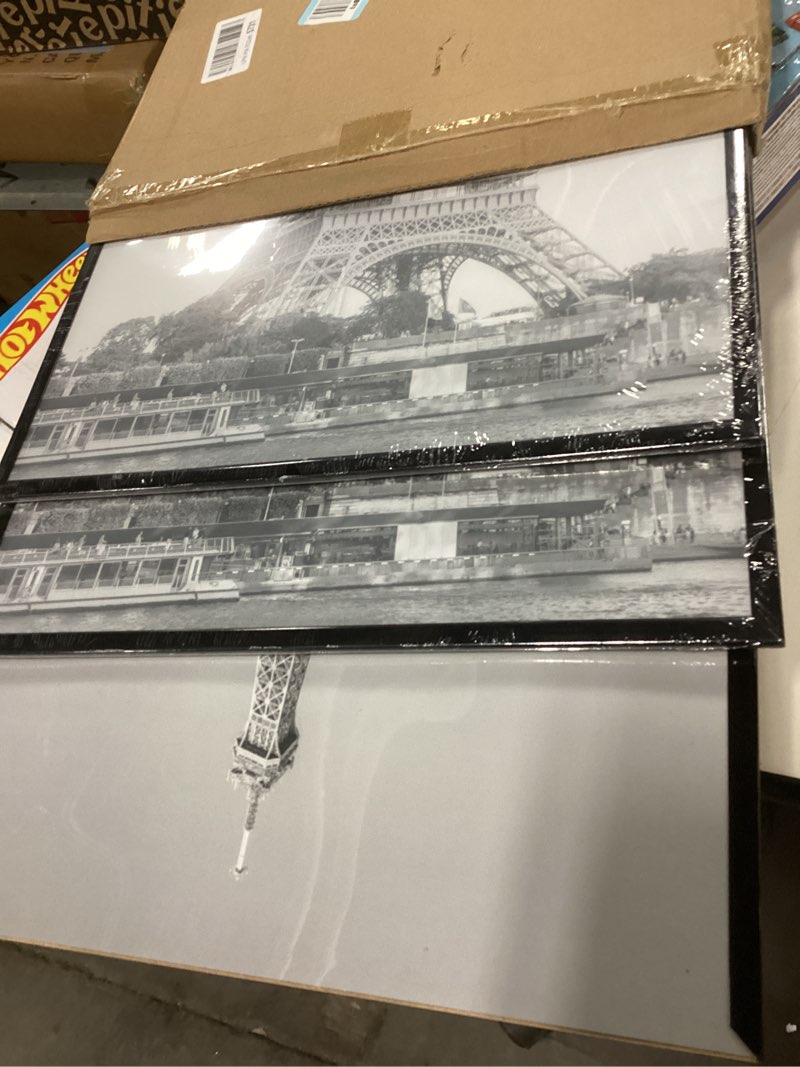 Condition photo showing As Is for upsimples 16x24 Picture Frame Black 3 Pack, Scratch-Proof Poster Frames 16 x 24 for Photo Gallery - Slide-In Strips, Horizontal or Vertical Wall Mounting Black 16x24