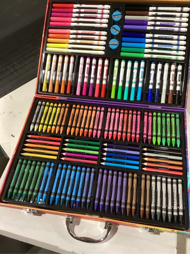 Condition photo showing Good Condition for 158 Pcs Art Supplies for Kids Ages 4-8, 6-8, Deluxe Art Kit Crafts Drawing Painting Set with Colored Pencils, Crayons, Markers - Christmas Birthday Gift for 3 4 5 6 7 8 Year old Girls Boys