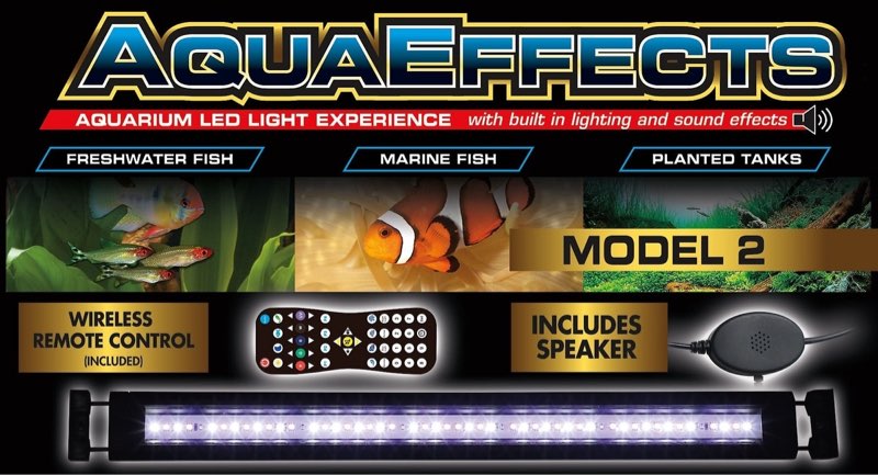 Zoo Med AquaEffects Model 2 LED Aquarium Light, 20-in