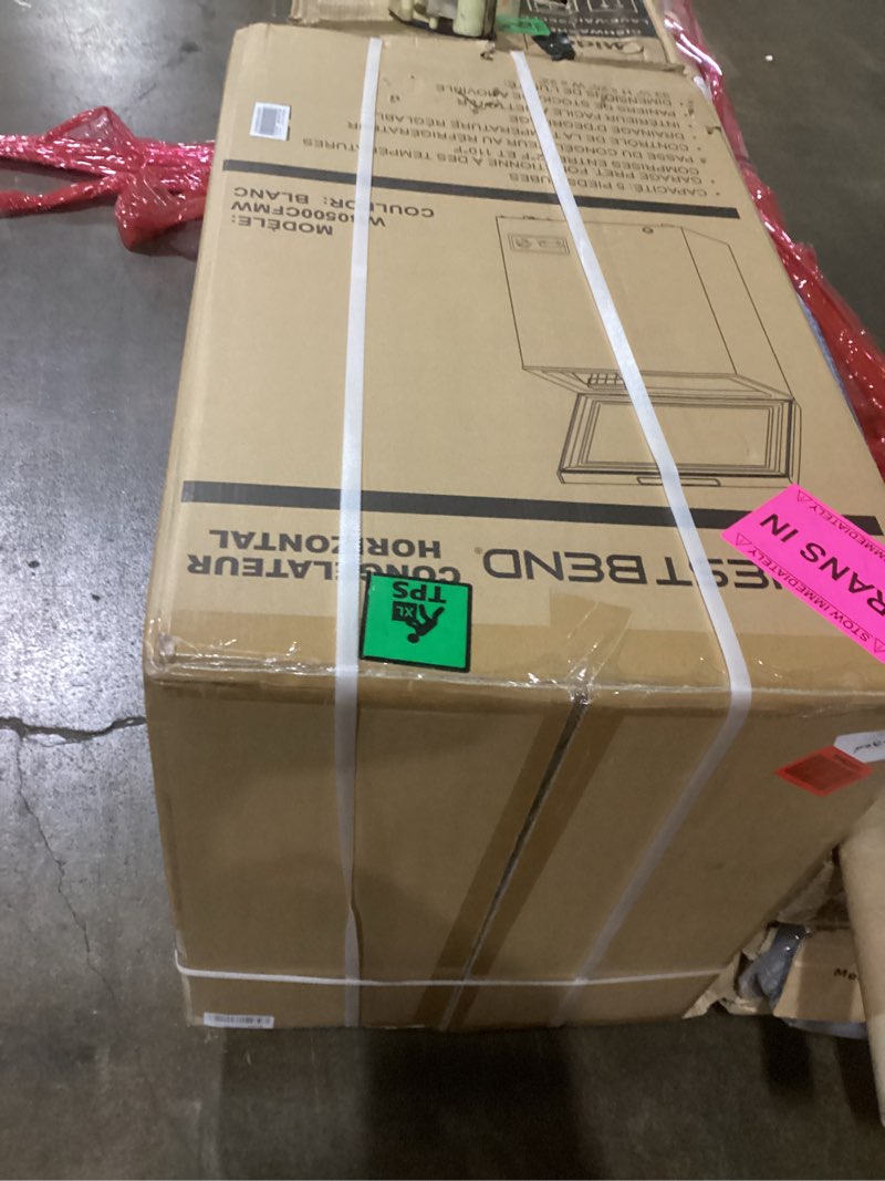 Condition photo showing New/Like New for West Bend Chest Freezer with Adjustable Temperature Control, Free-Standing with Single Flip-Up Lid, Manual Defrost with Drain Perfect for Homes, Garages, Basements, 5-Cu.Ft, White White 5-Cu.Ft.