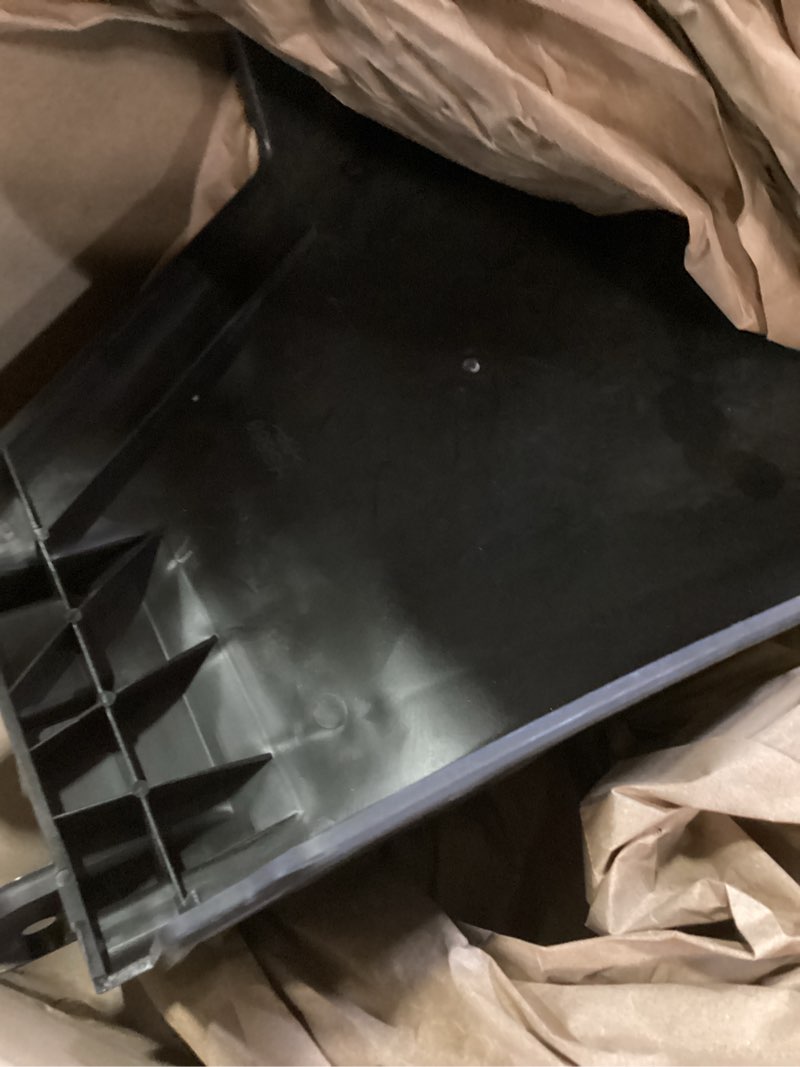 Condition photo showing Good Condition for amthkno 604268 mower discharge deflector chute w/ 604337 604338 lh & rh pulley covers compatible with hus-tler raptor mower, discharge deflector side chute