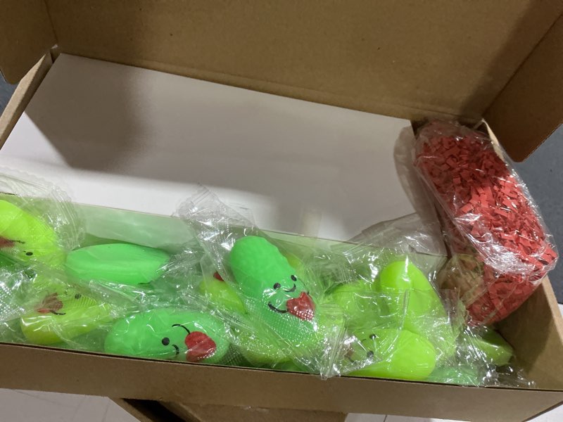 Condition photo showing Good Condition for wettarn 24 sets valentines gifts pickle stress balls with heart boxes for friends coworkers office school exchange gifts happy valentines day party favors 24 valentines pickle