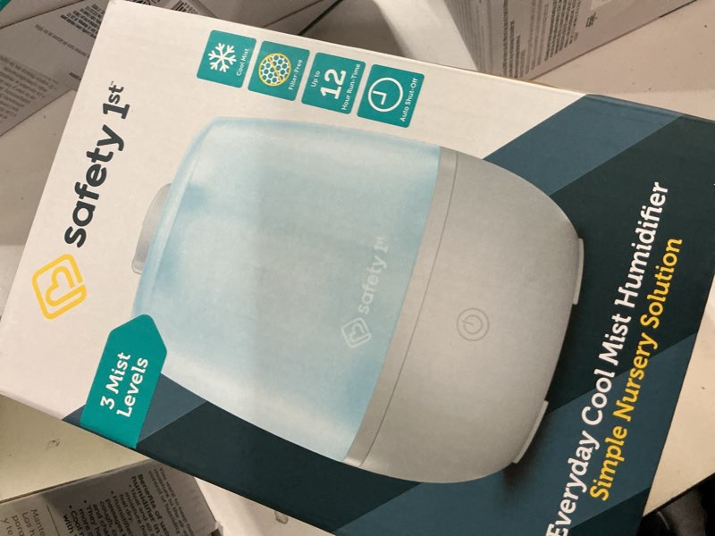 Condition photo showing Good Condition for safety 1st everyday cool mist humidifier, 1.5l air humidifier for baby nursery & plants, ultrasonic, compact, auto shut-off, easy clean, 12-hour run time, 360° nozzle, 3 mist levels