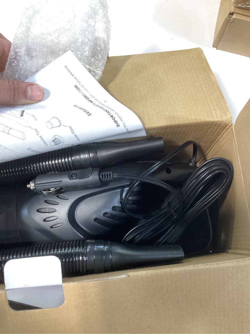 Condition photo showing Good Condition for shop-vac 12v car vacuum - portable vacuum cleaner with 7000pa powerful suction, 16ft corded handheld car vac & storage bag, cigarette lighter plug, for deep interior detail cleaning
