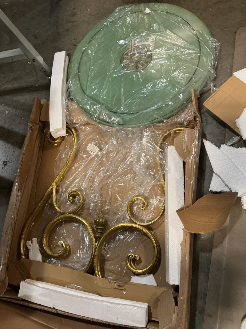 Condition photo showing Good Condition for (Similar)Vintage Side Table with Warlock Legs, Small Round End Table, Accent Table for Home, Distressed Corner Table for Living Room, Bedroom and Office