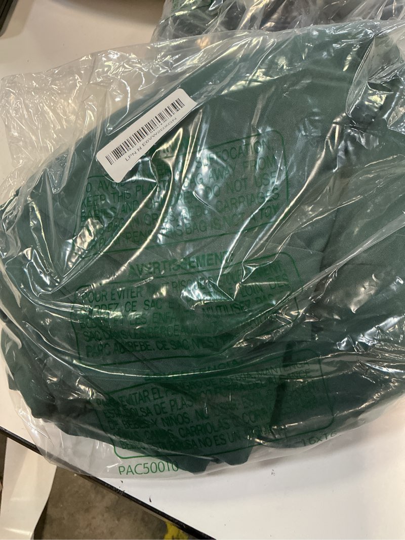 Condition photo showing As Is for square backdrop arch cover hunter green 6.6ft x 6.6ft square arch backdrop covers stretchy spandex fitted square backdrop cover for birthday party wedding ceremony banquet decoration hunter green 6.6 x 6.6ft