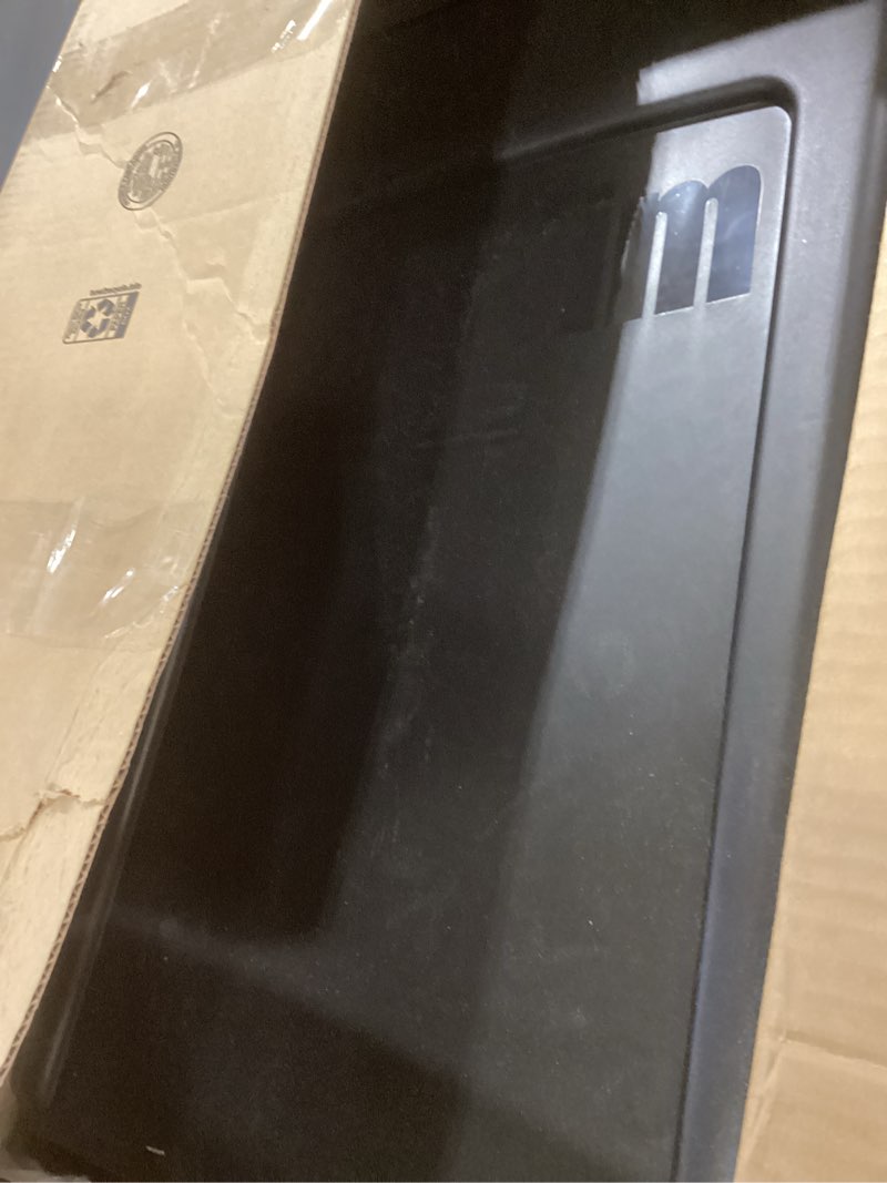 Condition photo showing Good Condition for Rubbermaid Commercial Products Slim Jim Plastic Rectangular Trash/Garbage Can With Venting Channels 23 Gal Black for Kitchen/Office/Workspace