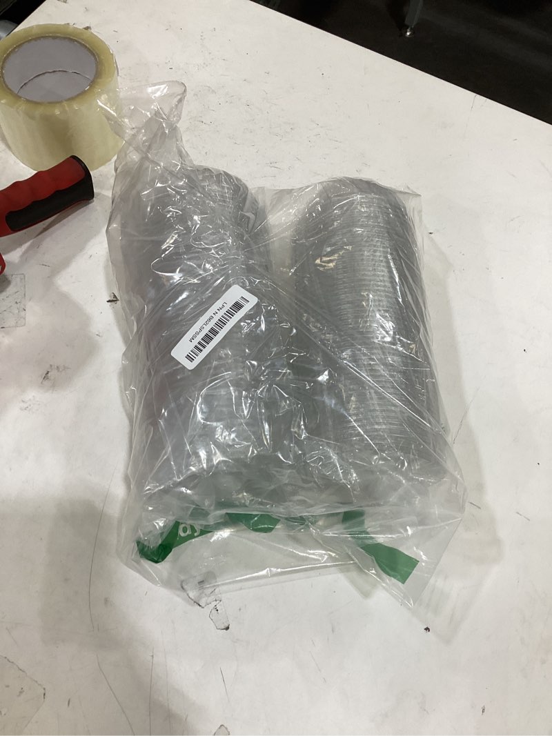 Condition photo showing Good Condition for lemonroad 100 packs 98 mm dome lids wide hole plastic cold cup lids disposable clear dome cap for 16-24 oz plastic cups 100 clear