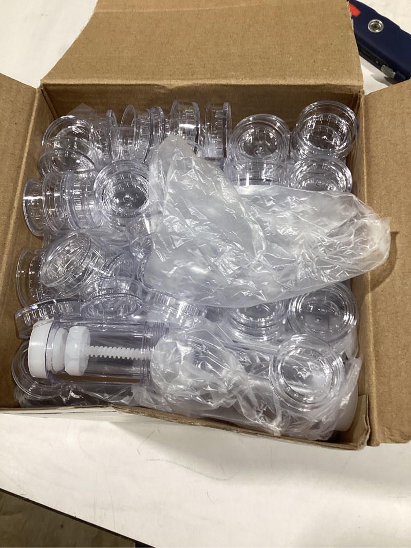 Condition photo showing Good Condition for teenyyou 50 pcs 15 ml empty deodorant containers twistup filling stick plastic deodorant container refillable bottles bottomfill round lip balm tubes cylinder for homemade diy lip balm(clear) 15 ml clear