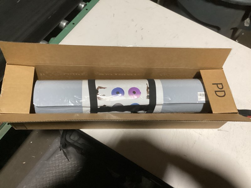 coolmoon yoga mat non slip, anti-tear 1/4 thick tpe yoga mats for women and men, 72"x24" exercise & 