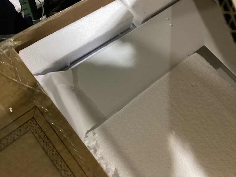 Condition photo showing Good Condition for keonjinn 24x36 inch beveled lighted bathroom mirrors with frontlit & backlit, led bathroom mirror with light dimmable 3-color lights, anti-fog vanity mirror with tempered glass, ul-listed led driver