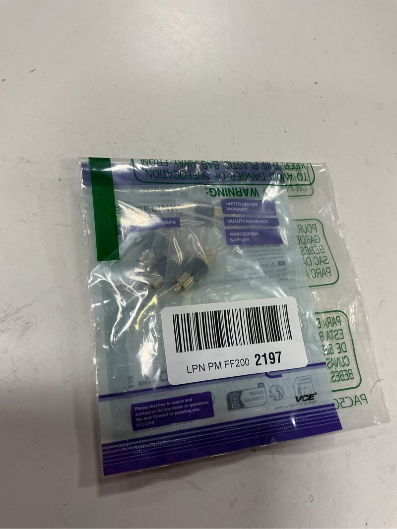 Condition photo showing New/Like New for vce rca male to male coupler 4-pack, gold plated dual male connector rca m-m adapter