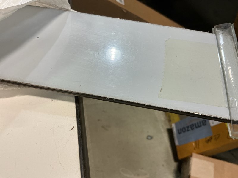 Condition photo showing Good Condition for 2 Pcs 304 Stainless Steel Strips, Brushed Self Adhesive Strip Metal Trim Strip, Finishing Sheet Metal Strips for Microwave/Oven/Range/Cooktop, 30" Long, 3" Wide Gap Filler for Kitchen Decor 3in Silver