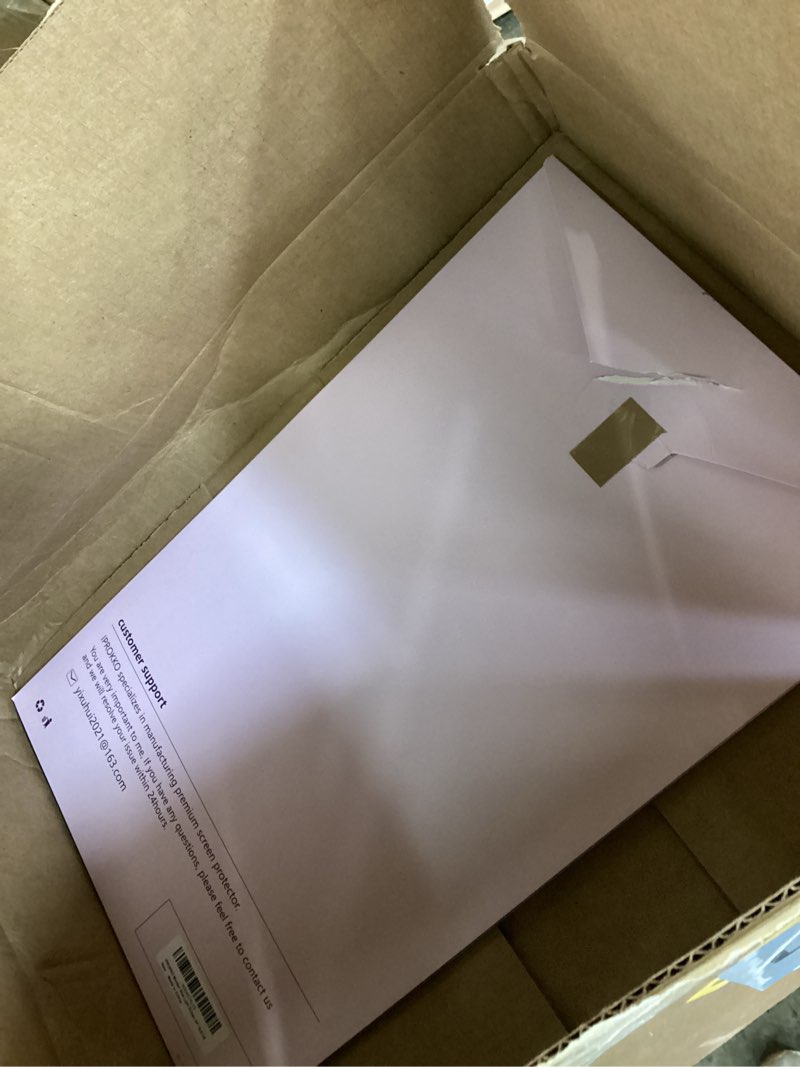 Condition photo showing As Is for iprokko 2 pack 24 inch anti-blue light monitor screen protector for 16:9 widescreen, removable anti glare blue light blocking screen filter, anti-uv eye protection pc computer film [washable wipes clean] 2pcs 24inch 16:9