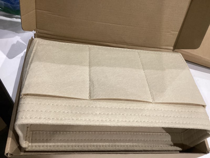 Condition photo showing Good Condition for DailyPlus Purse Organizer Insert Felt Bag Organizer Handbag Organizer Insert Bag In Bag Organizer for Tote Purse Bag 14 Pockets Beige Slender Medium