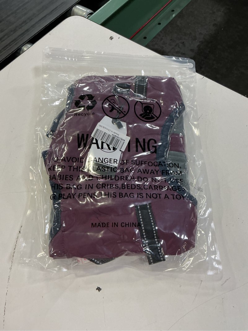 Condition photo showing New/Like New for gyuzh dog coat with harness puppy coats small dog harness jacket winter waterproof jackets for smal medium large dogs x-large purple