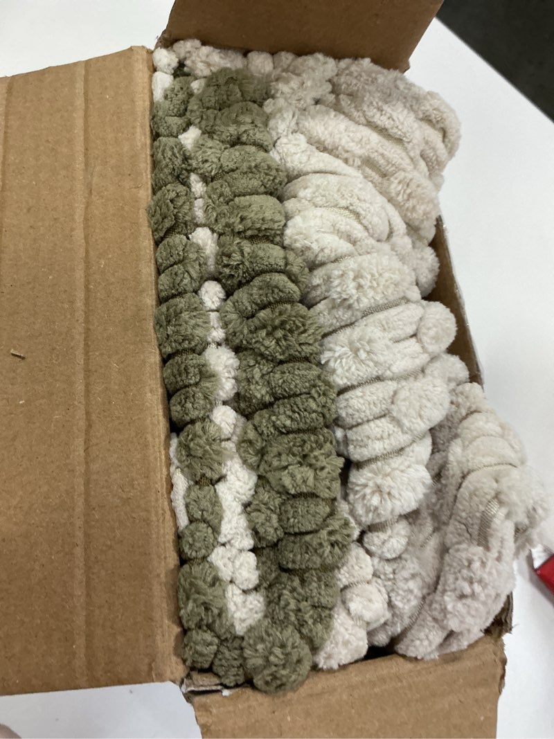 Condition photo showing Good Condition for MIULEE Fall Throw Pillow Covers Soft Couch Decorative Set of 4 Boho Striped Cushion Covers Corduroy Pillowcases Farmhouse Home Decor for Couch Bed Sofa Living Room 18x18 Inch Camel Green 18" x 18" (Pack of 4) Camel Green