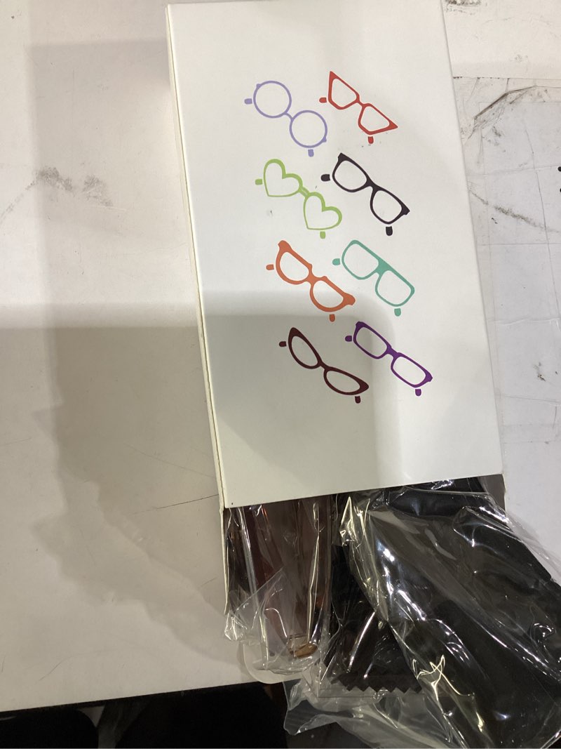 Condition photo showing Good Condition for ivnuoyi 6 pack reading glasses blue light blocking fashion ladies readers with spring hinges,anti glare uv eyestrain,computer eyeglasses for women 1.5 6 pack mix color 1.5 x