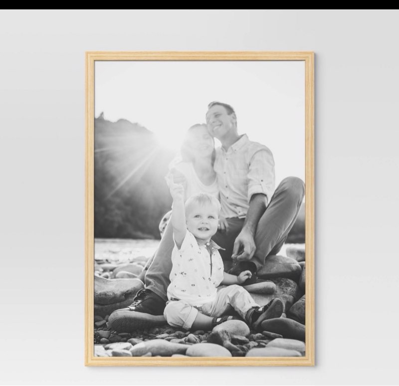 20"x28" traditional poster picture frame natural - room essentials™