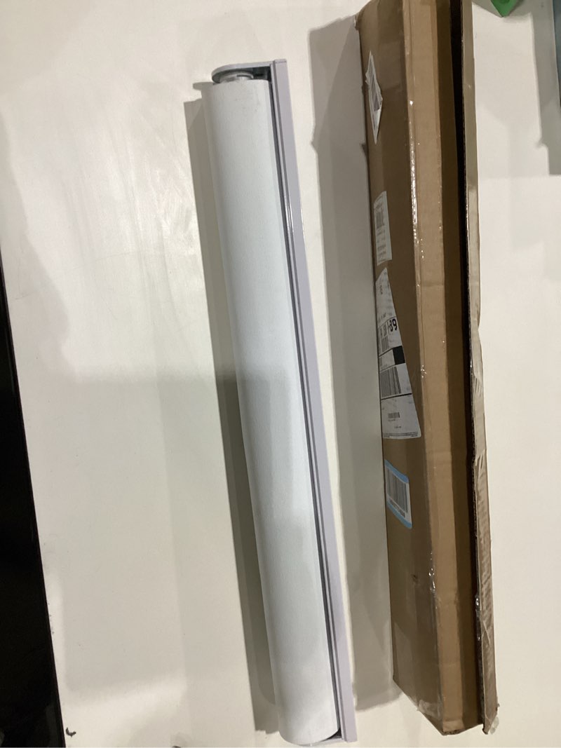 Condition photo showing Good Condition for lazblinds cordless cellular shades, no tools no drill blackout honeycomb shades pleated blinds for windows, 25'' w x 36'' h, silver white blackout-silver white 25'' w x 36'' h