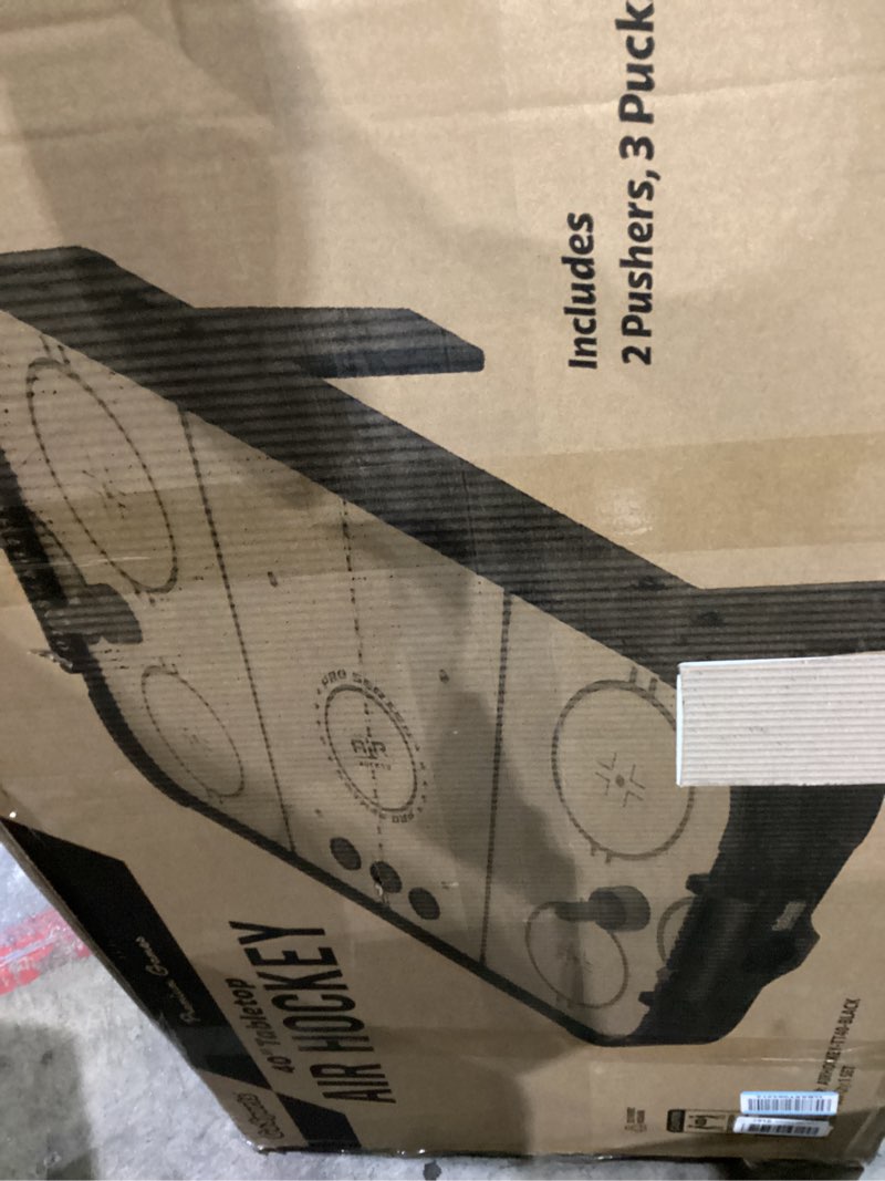 Condition photo showing Good Condition for GoSports 40 Inch Table Top Air Hockey Game for Kids - Black 40 Inch Black