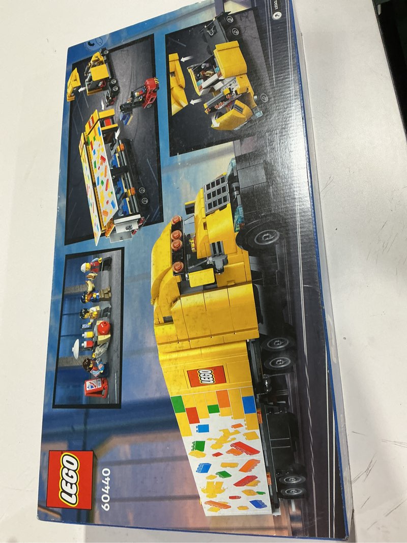Condition photo showing New/Like New for LEGO City Yellow Delivery Truck Toy, Comes with a Semitruck Model, Forklift and 4 Minifigures for Pretend Play, Fun Birthday Gift Idea for Kids' 8 Years Old and Up, 60440