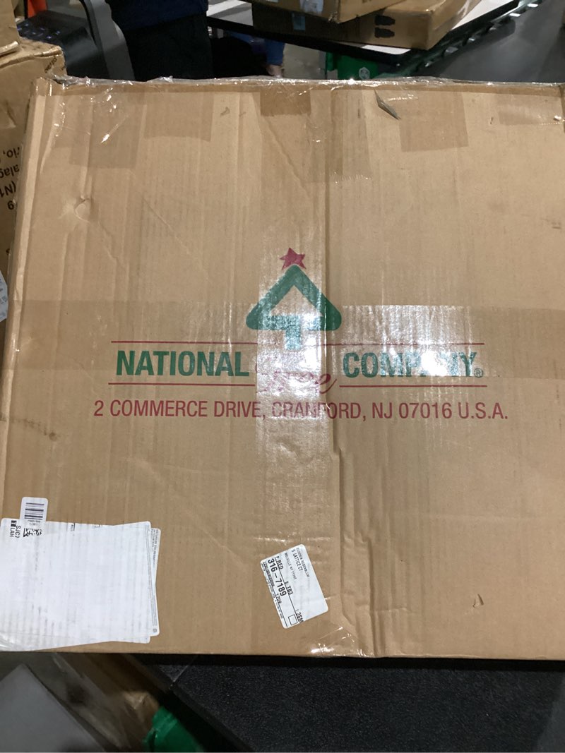 Condition photo showing Good Condition for National Tree Company 30 in Pre-Lit Norwood Fir Artificial Christmas Wreath, Christmas Decoration wi