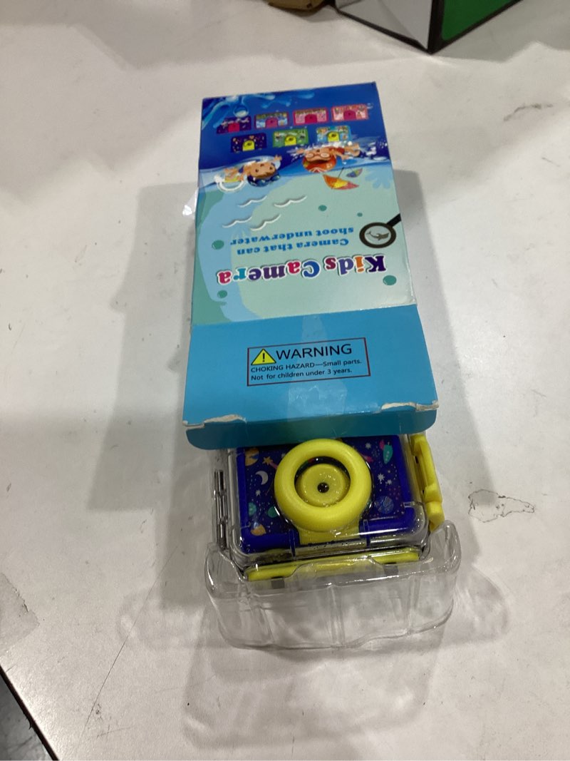 Condition photo showing Good Condition for GKTZ Kids Camera - Waterproof Underwater Camera for Kids, Christmas Birthday Gifts for Boys Age 3-12, 1080P HD Children Digital Action Camera, Pool Toys for Kids Age 4-12 Dark blue