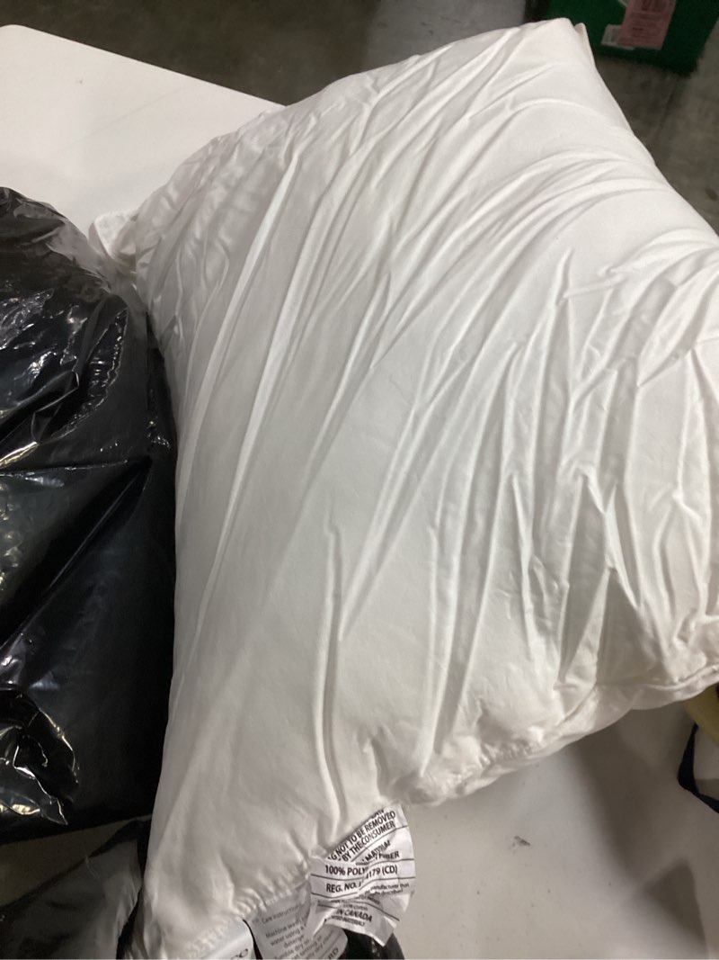 Condition photo showing As Is for premium down alternative pillow, standard, soft/medium