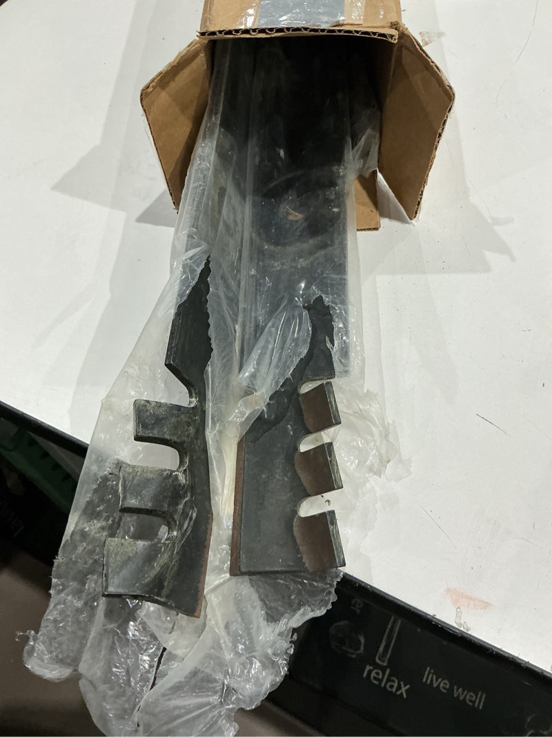 Condition photo showing As Is for maxpeedingrods 038-0003-00 high lift mower blades 36" 54" deck for ariens | husqvarna john deere bad boy bobcat lawn mower replace 00273100 03399704 04916400 04917900 mulching blades 3-pack
