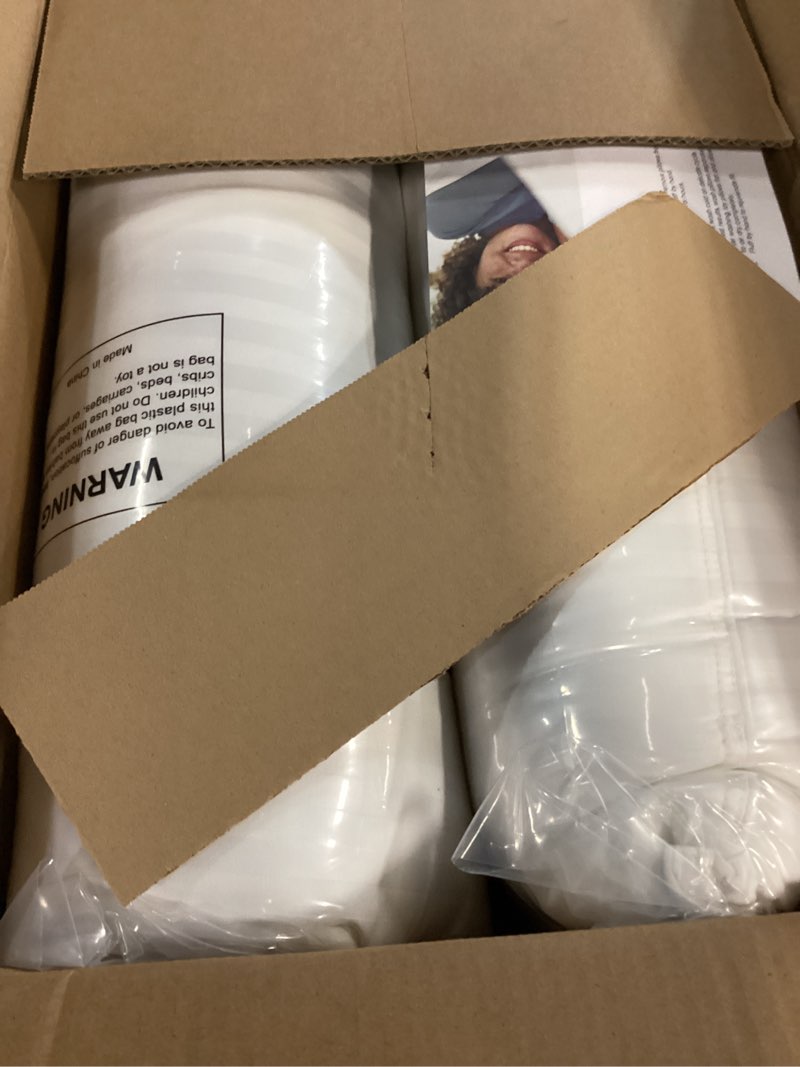 Condition photo showing New/Like New for beckham hotel collection bed pillows standard/queen size set of 2 - original soft down alternative pillow for sleeping - soft support for back, stomach or side sleepers queen / standard white
