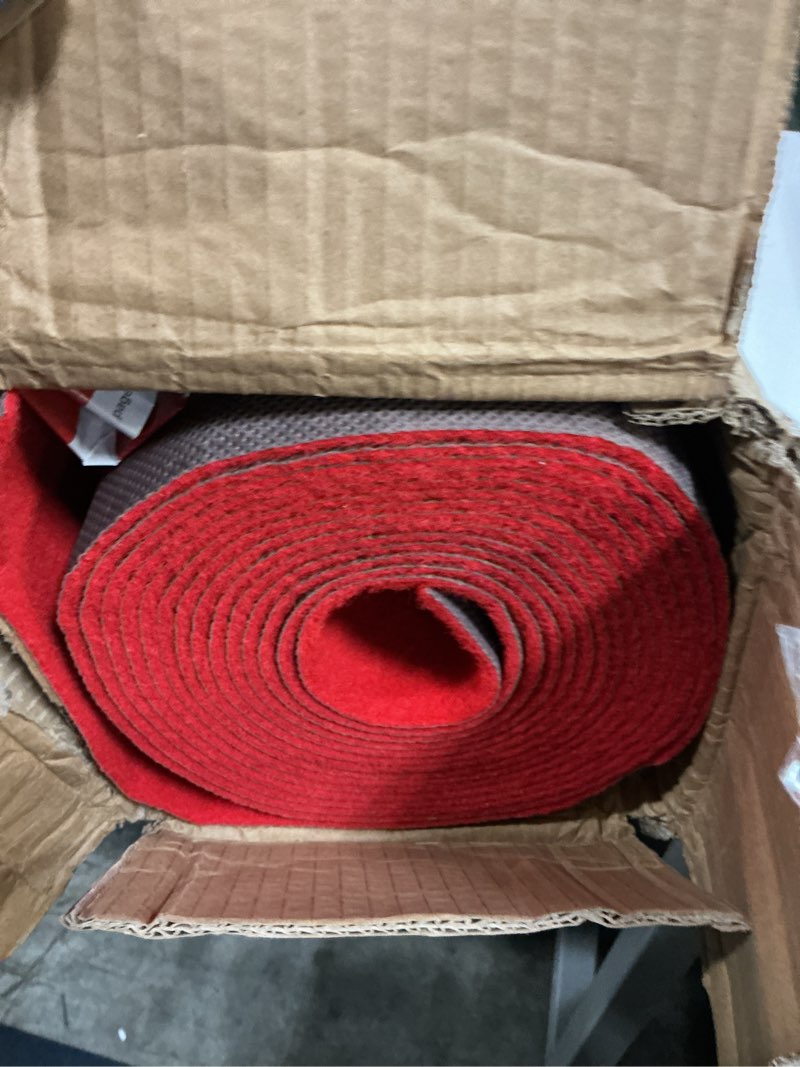 Condition photo showing Good Condition for pbhepj 3ft x 20ft extra thick red carpet runner for party & hollywood, festival celebration, wedding, graduation ceremony, award ceremony, vip reception, heavy-duty, non-slip tpr rubber