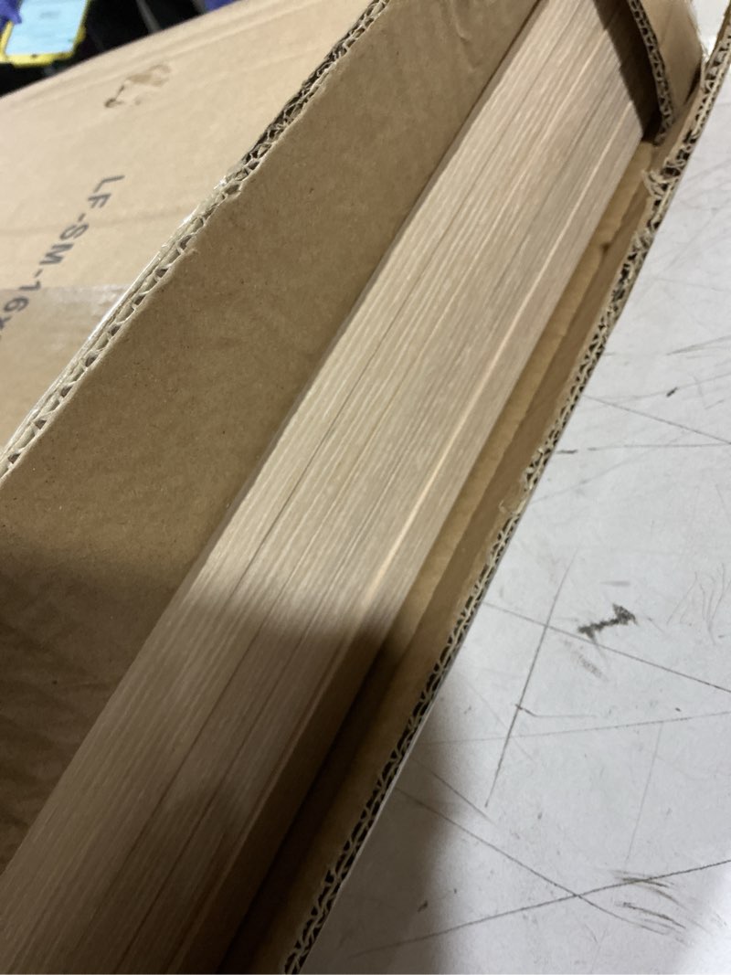 Condition photo showing Good Condition for luckylife 16x24 picture frame solid natural wood, display 14x22 photo with mat or 16x24 without mat for wall hanging, set of 5 natural 16x24