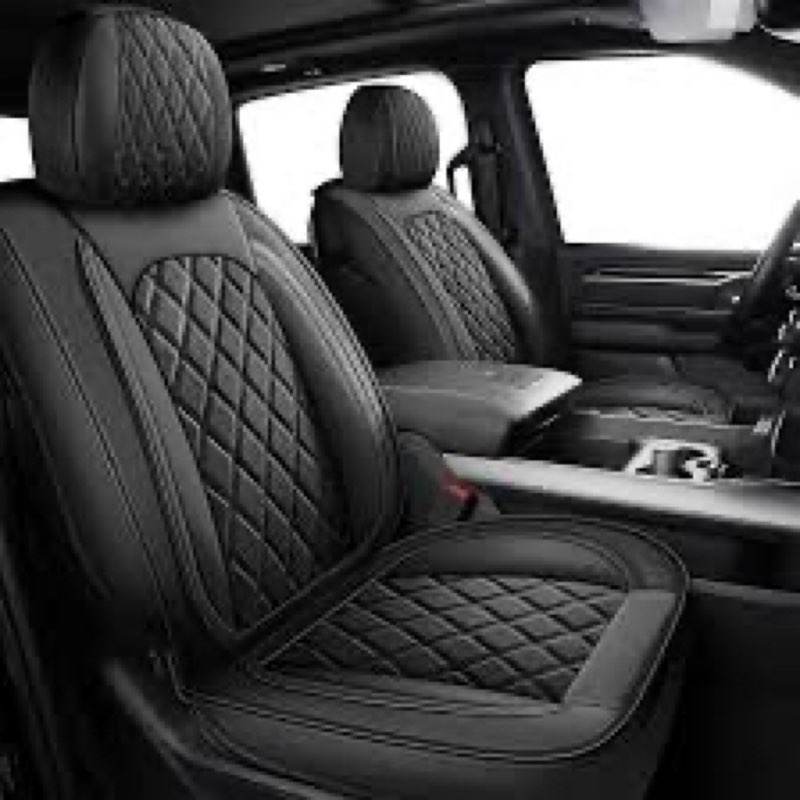 DISUTOGO Seat Covers Fit for Dodge RAM 1500 2500 3500 2002-2023 2024 2025 Full Set with Waterproof L