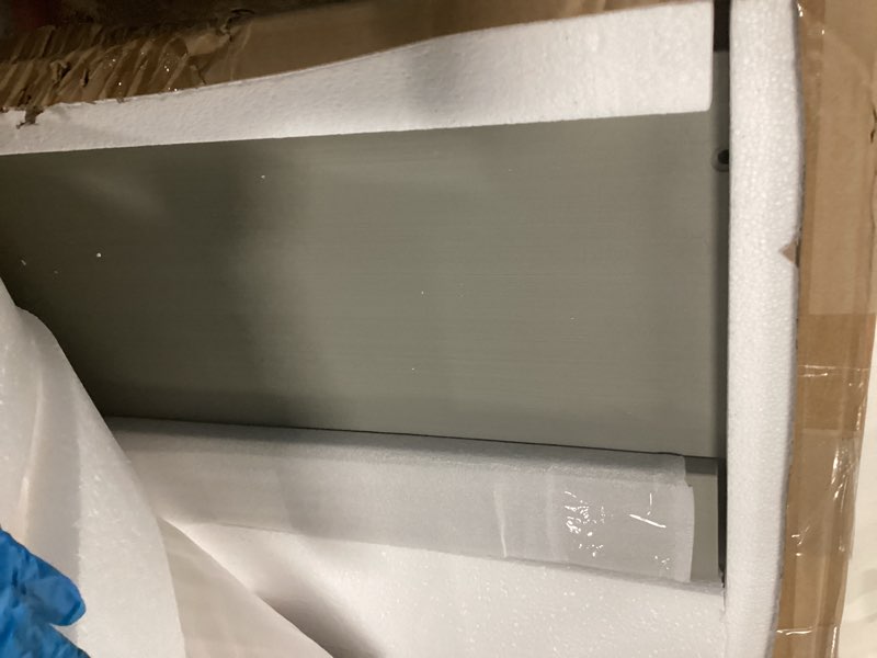 Condition photo showing Good Condition for Premium-Grade HDPE Washer and Dryer Countertop 54"x27.5" – Waterproof washer dryer topper for Laundry Room Organization, Durable laundry countertop for Folding Clothes, Sorting Laundry, Extra Storage gray