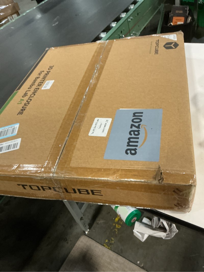 Condition photo showing New/Like New for TOPCUBE 3D Printer Enclosure for Bambu Lab A1, 360° Transparent Acrylic Enclosure with LED Light, Odor Isolation Noise Reduction Constant Temperature 3D Printer Cover Box For A1