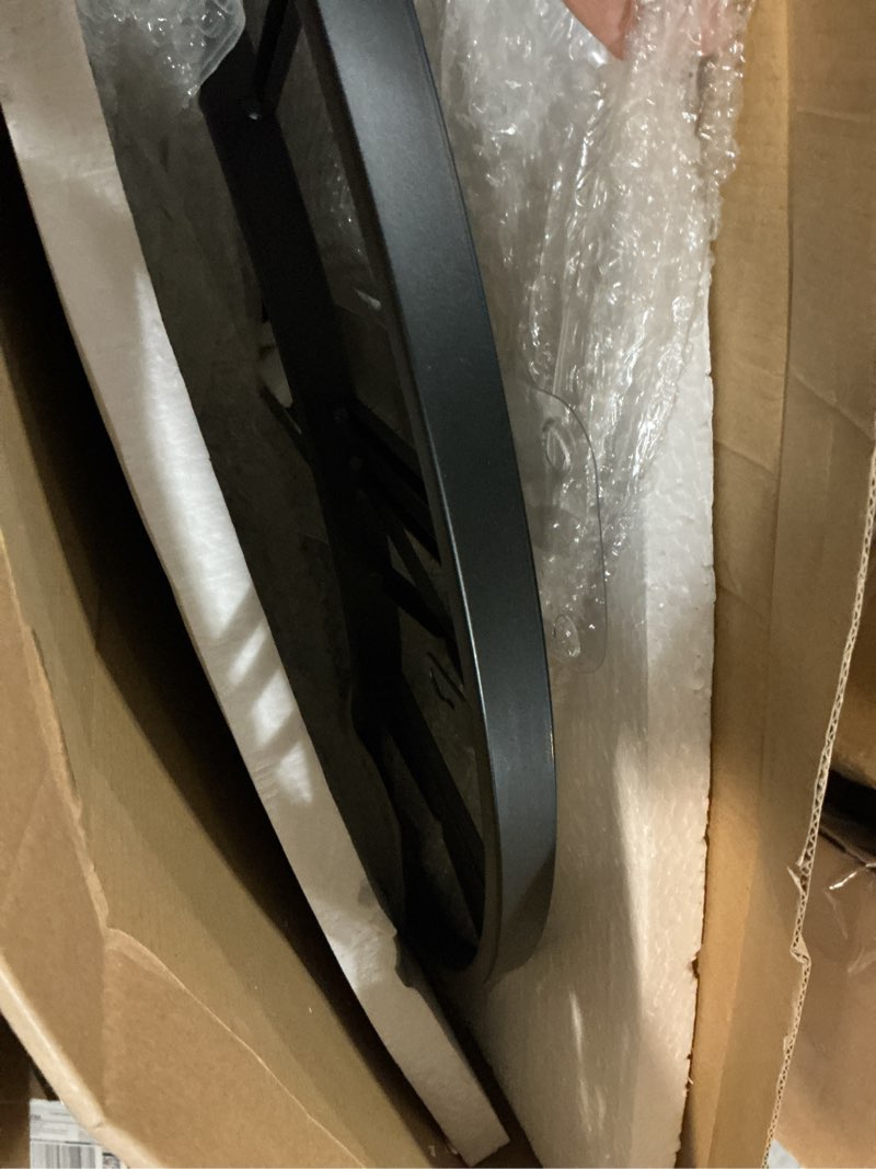 Condition photo showing As Is for 30 inch extra giant oversized large wall clocks for living room decor,big black roman numerals metal wall clocks for bedroom, kitchen, office,housewarming gift black 30 inch