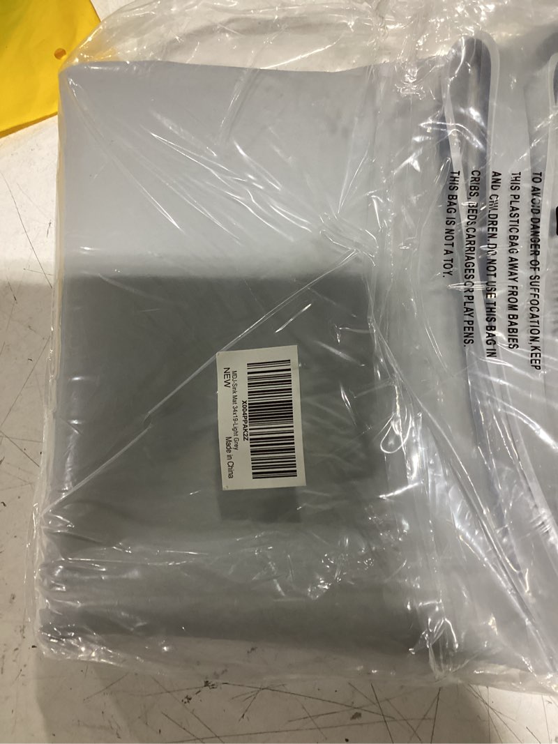 Condition photo showing As Is for jin&bao waterproof under sink mat 34" x 19", thick silicone mat cabinet protector for kitchen and bathroom, shelf liner, home organizer and storage, multipurpose tray for gadgets and essentials light grey 19"w x 34"l