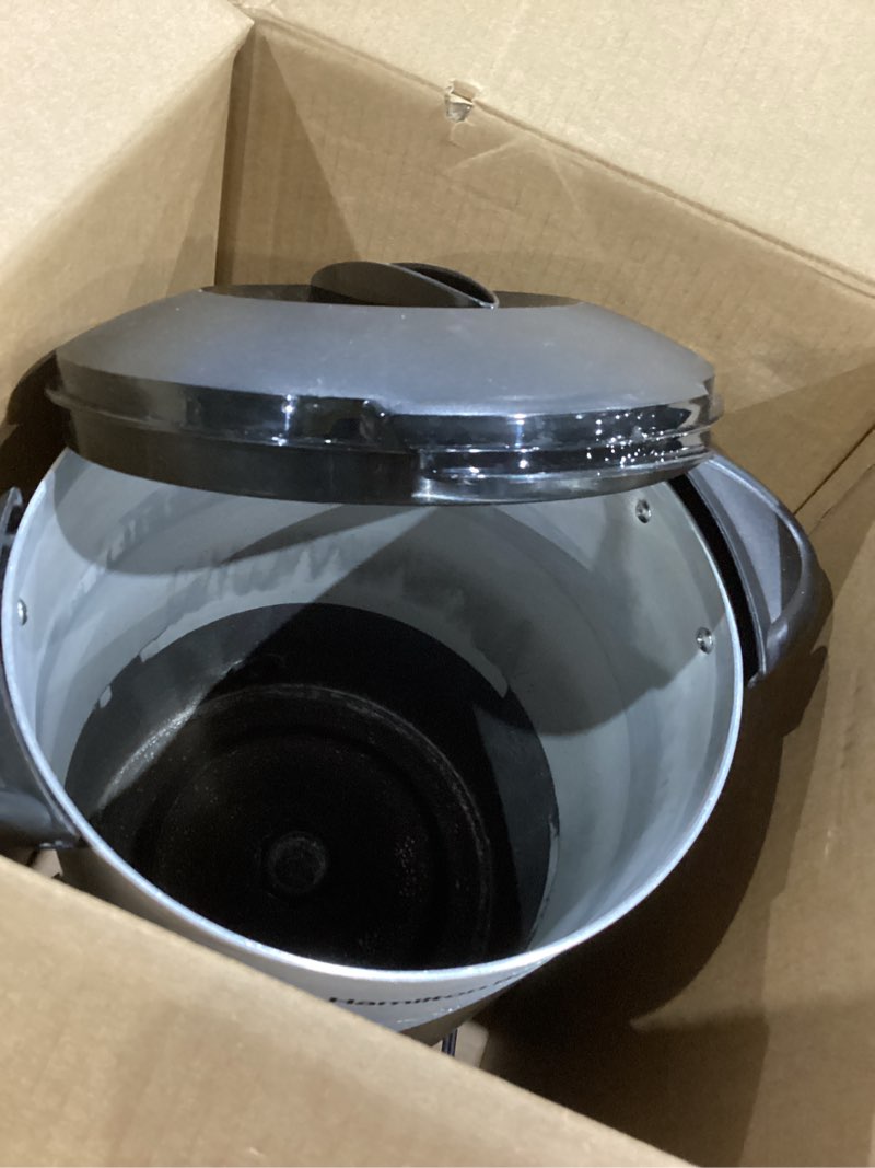 Condition photo showing As Is for hamilton beach 45cup urn 40519