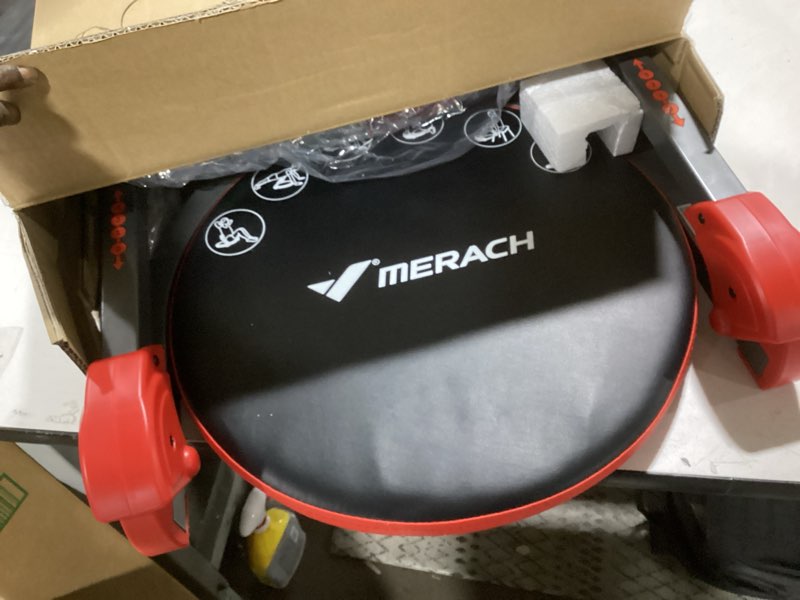 Condition photo showing Good Condition for MERACH Ab Machine, Sit Up Exercise Equipment with 3 Adjustable Resistance Levels, Automatic Rebound Ab Crunch Machine for Core Workout, Ab Workout Equipment for Stomach Round(Red)