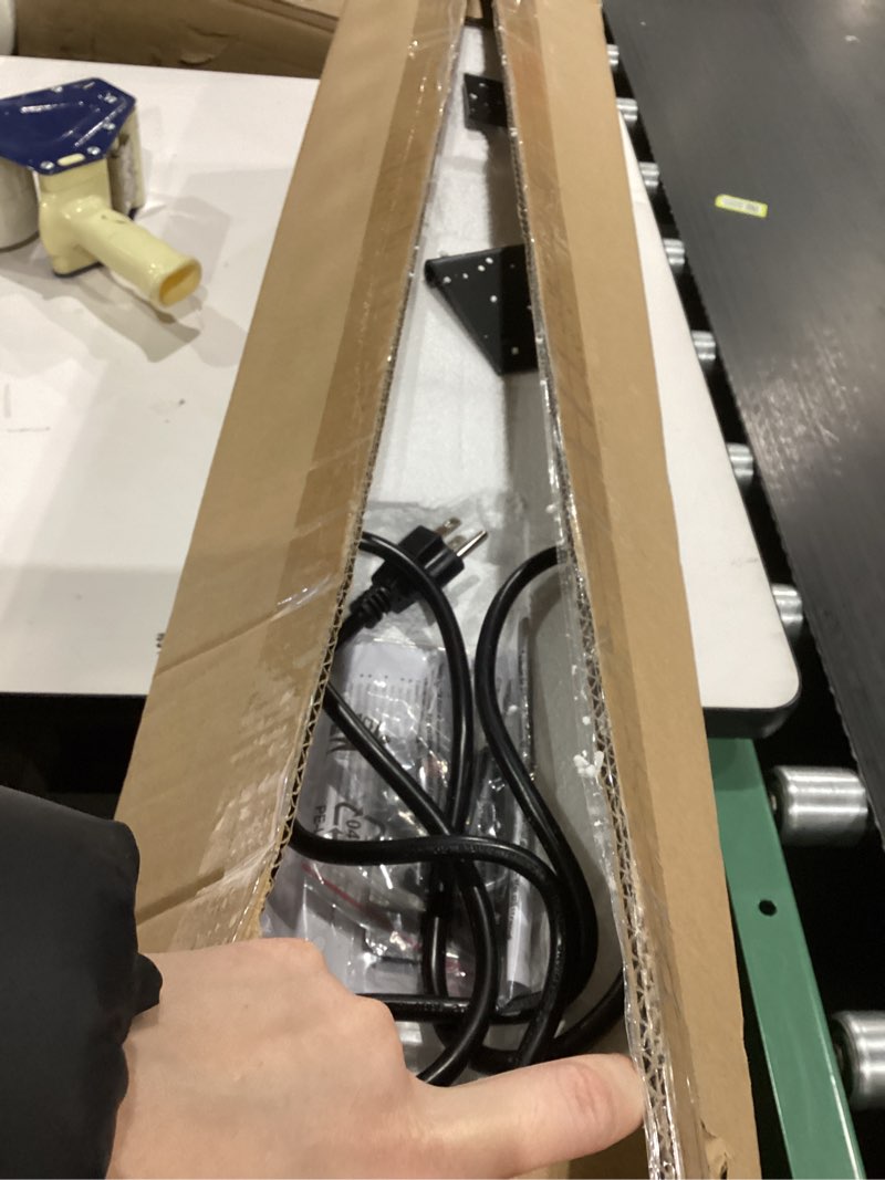 Condition photo showing As Is for Electric Outdoor Heater, Infrared Patio Heater for Outdoor/Indoor Use, Wall Mounted/Ceiling/Infrared Heater Outdoor, 1500W Electric Patio Heater, MATT BLACK Wall-mounted or Ceiling / Matt Black