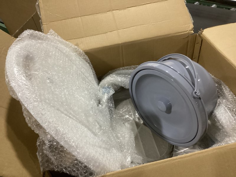 Condition photo showing Good Condition for 2 in 1 450lbs Shower Chair for Inside Shower Bath Seat with Commode Bath Bench with Back and Arms Bathroom Shower Seat for Senior and Disabled