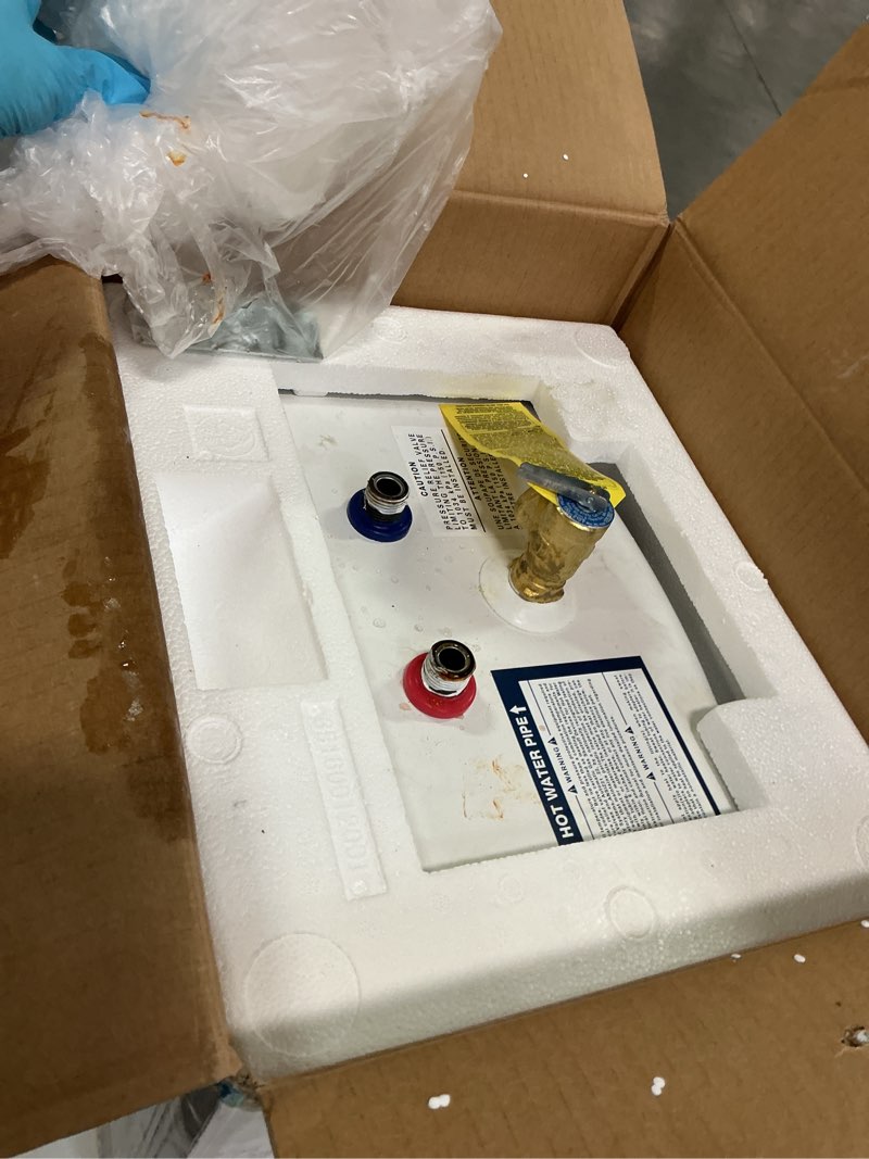 Condition photo showing As Is for BOSCH Electric Mini-Tank Water Heater Tronic 3000 T 2.5-Gallon (ES2.5) - Eliminate Time for Hot Water - Shelf, Wall or Floor Mounted 2.5 Gallon Water Heater