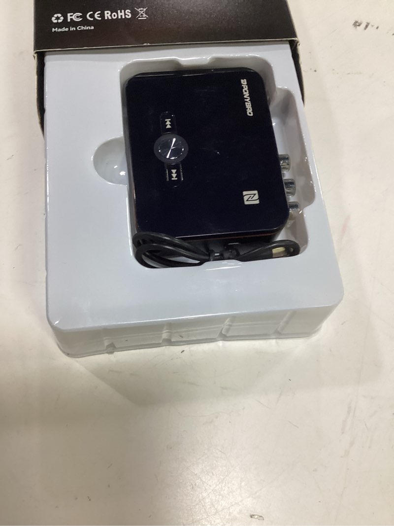 Condition photo showing Good Condition for bluetooth 5.0 audio receiver transmitter 2 in 1 with remote, bluetooth hi-fi audio adapter with 3.5mm?rca,coaxial,optical,nfc,aptx-ll for home and car stereo, av receiver or amplifier