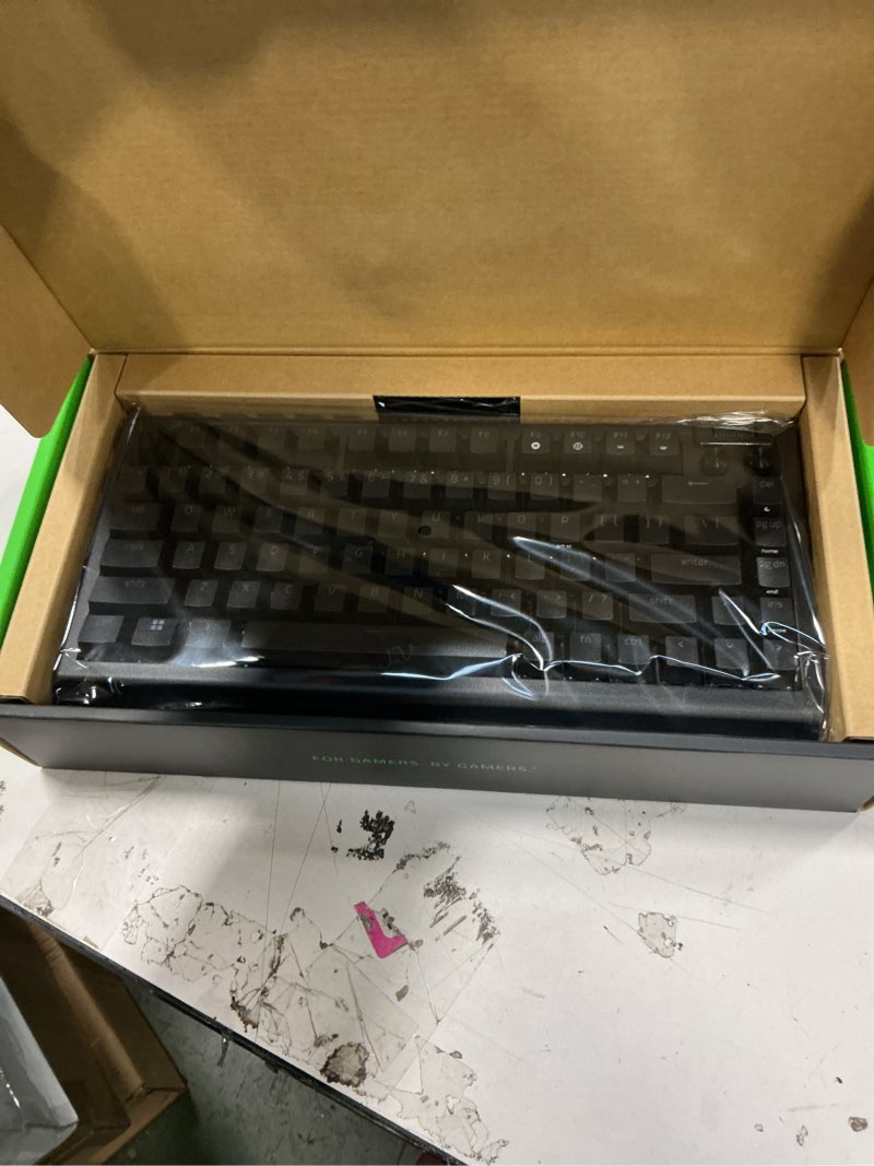 Condition photo showing New/Like New for Razer BlackWidow V4 X Mechanical Gaming Keyboard: Yellow Switches Linear & Silent - 6 Macro Keys - Chroma RGB - Doubleshot ABS Keycaps - Roller & Media Keys - Snap Tap