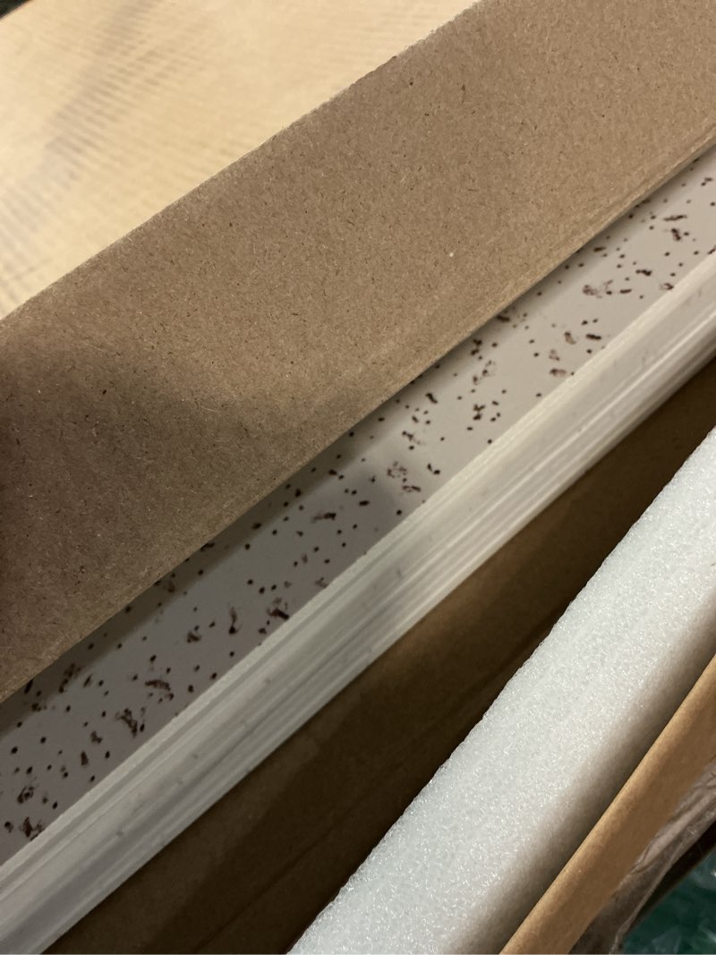 Condition photo showing Good Condition for 2ft x 2ft Printed Pro Ceiling Tile?Drop Ceiling Tiles 24 x 24in. Waterproof, Washable and Fire-Rated - Reusable - High-Grade PVC to Prevent Breakage-Package of 12 Tiles Printed white 2ft x 2ft